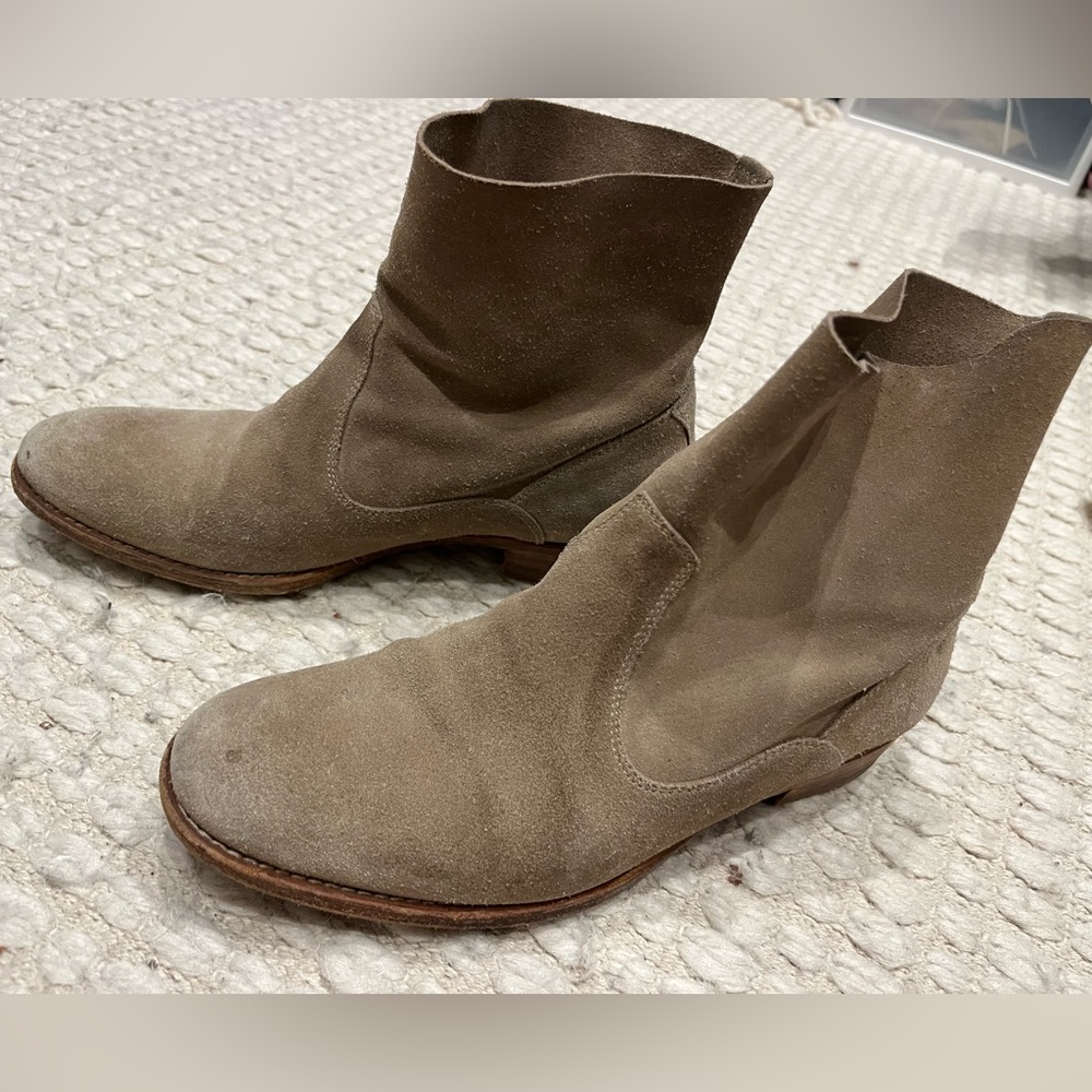 n.d.c. Handmade suede bootie size 36